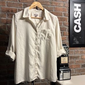 J. Jill Cream Button-Up Shirt